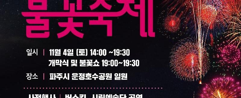 운정호수공원 불꽃축제